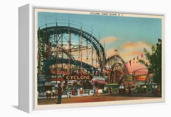 Cyclone, Coney Island, New York City-null-Framed Stretched Canvas