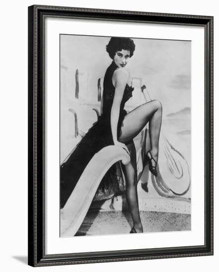 Cyd Charisse Dancer and Film Actress-null-Framed Photographic Print