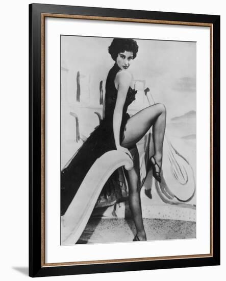 Cyd Charisse Dancer and Film Actress-null-Framed Photographic Print