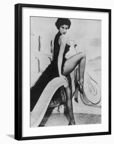 Cyd Charisse Dancer and Film Actress-null-Framed Photographic Print