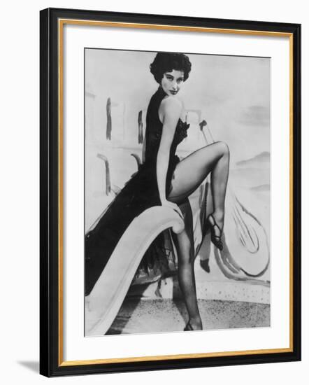 Cyd Charisse Dancer and Film Actress-null-Framed Photographic Print