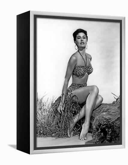 CYD CHARISSE in the 50's (b/w photo)-null-Framed Stretched Canvas