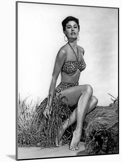 CYD CHARISSE in the 50's (b/w photo)-null-Mounted Photo