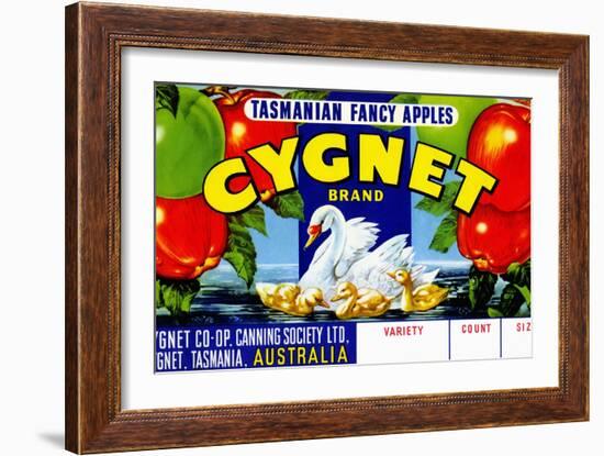 Cygnet Tasmanian Fancy Apples-null-Framed Art Print