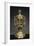 Cylindrical Rock Crystal Vase with Two Handles and with Enameled and Gilded Silver Mount-null-Framed Giclee Print