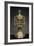 Cylindrical Rock Crystal Vase with Two Handles and with Enameled and Gilded Silver Mount-null-Framed Giclee Print