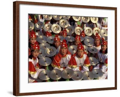 Cymbals Performance at Chinese New Year Celebration, Beijing, China