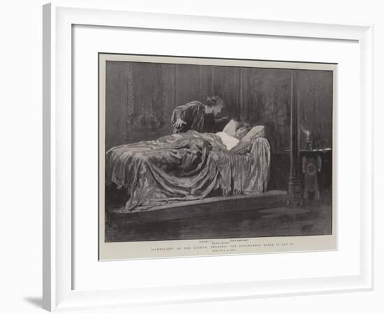 Cymbeline at the Lyceum Theatre, the Bedchamber Scene in Act II-Henry Marriott Paget-Framed Giclee Print