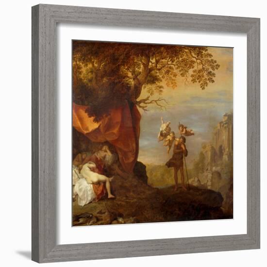 Cymon and Iphigenia, 1630-1640-Cornelis van Poelenburgh-Framed Giclee Print