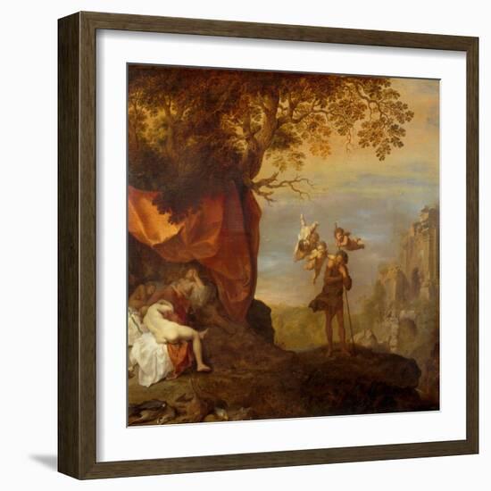 Cymon and Iphigenia, 1630-1640-Cornelis van Poelenburgh-Framed Giclee Print