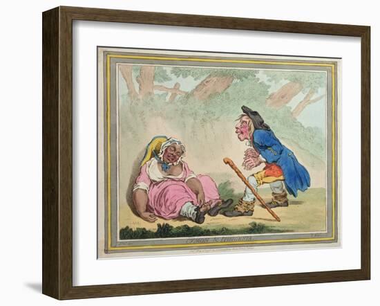 Cymon and Iphigenia, Published by Hannah Humphrey in 1796-James Gillray-Framed Giclee Print