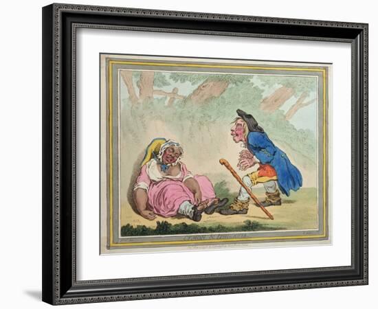 Cymon and Iphigenia, Published by Hannah Humphrey in 1796-James Gillray-Framed Giclee Print