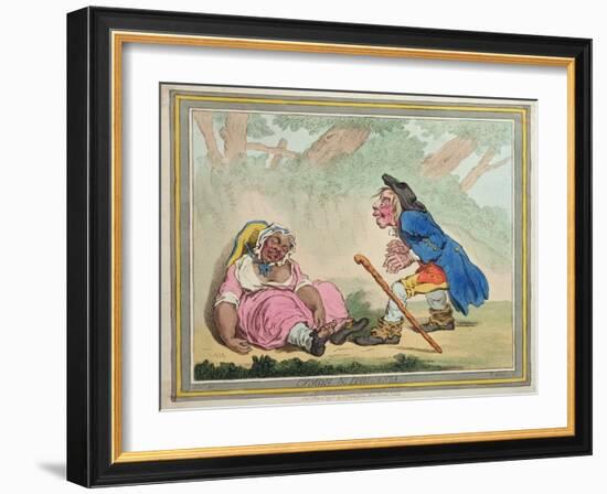 Cymon and Iphigenia, Published by Hannah Humphrey in 1796-James Gillray-Framed Giclee Print