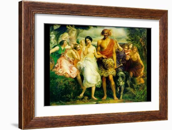 Cymon and Iphigenia-John Everett Millais-Framed Art Print