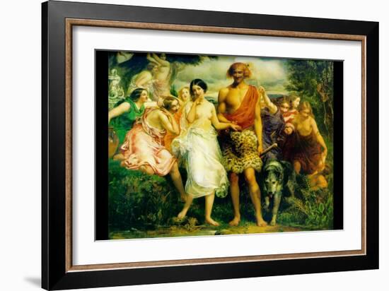 Cymon and Iphigenia-John Everett Millais-Framed Art Print