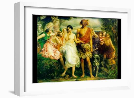 Cymon and Iphigenia-John Everett Millais-Framed Art Print