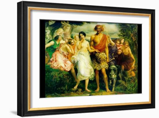 Cymon and Iphigenia-John Everett Millais-Framed Art Print