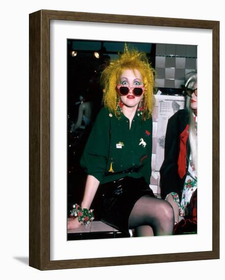 Cyndi Lauper-null-Framed Premium Photographic Print