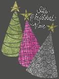 Christmas Glitter Trees-Cyndi Lou-Giclee Print