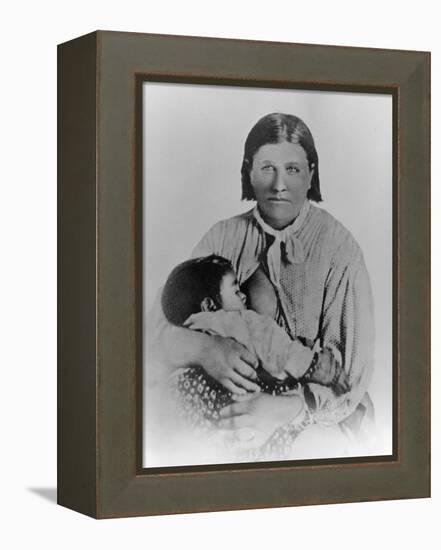 Cynthia Ann Parker with Her Daughter Prari Flower, C.1861-American Photographer-Framed Premier Image Canvas