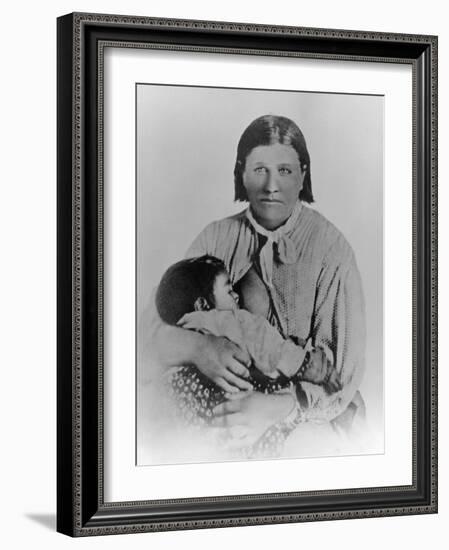 Cynthia Ann Parker with Her Daughter Prari Flower, C.1861-American Photographer-Framed Giclee Print