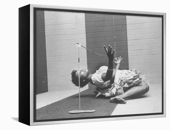 Cynthia Yuelue of Trinidad Dancing the Limbo at Party-Ralph Crane-Framed Premier Image Canvas