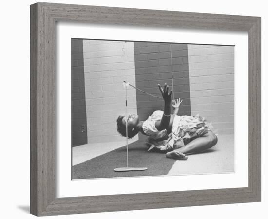 Cynthia Yuelue of Trinidad Dancing the Limbo at Party-Ralph Crane-Framed Photographic Print