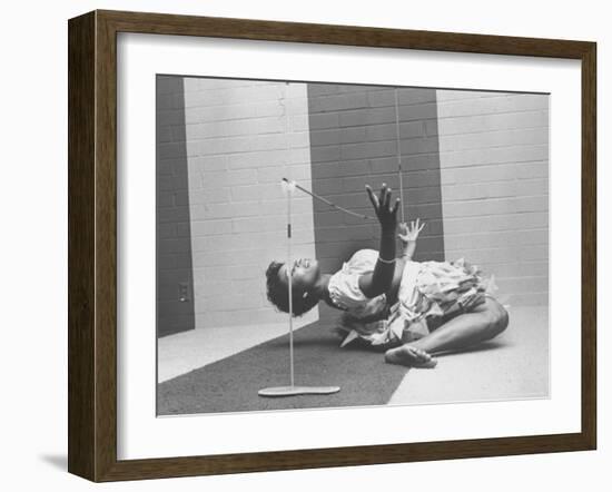 Cynthia Yuelue of Trinidad Dancing the Limbo at Party-Ralph Crane-Framed Photographic Print