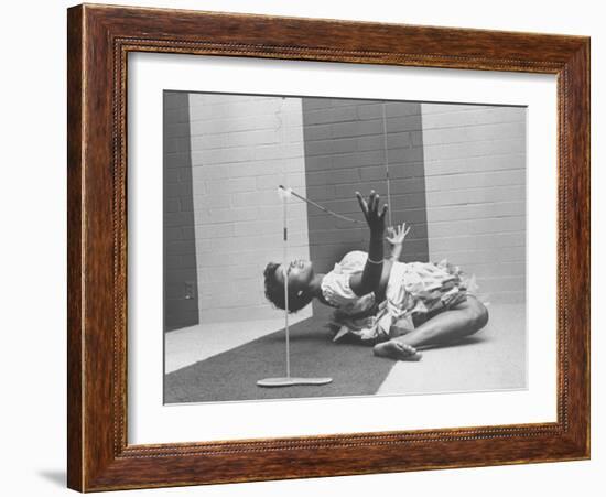 Cynthia Yuelue of Trinidad Dancing the Limbo at Party-Ralph Crane-Framed Photographic Print