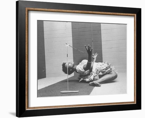 Cynthia Yuelue of Trinidad Dancing the Limbo at Party-Ralph Crane-Framed Photographic Print