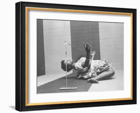 Cynthia Yuelue of Trinidad Dancing the Limbo at Party-Ralph Crane-Framed Photographic Print