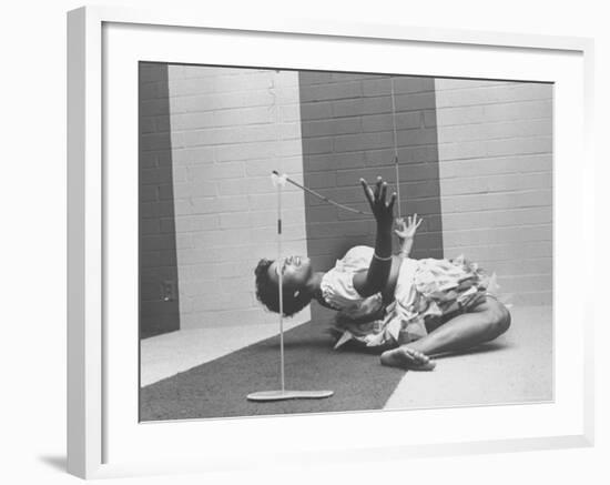 Cynthia Yuelue of Trinidad Dancing the Limbo at Party-Ralph Crane-Framed Photographic Print