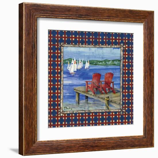 Cypress Lake II-Paul Brent-Framed Art Print