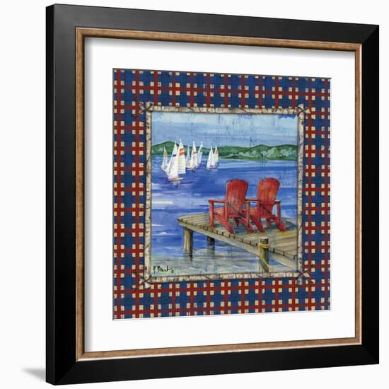 Cypress Lake II-Paul Brent-Framed Art Print