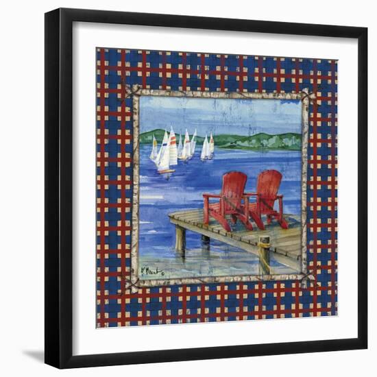 Cypress Lake II-Paul Brent-Framed Art Print