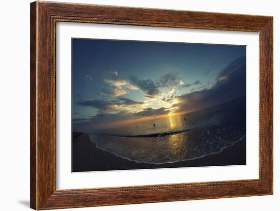 Cypress Sunrise II-Sebastien Lory-Framed Photographic Print