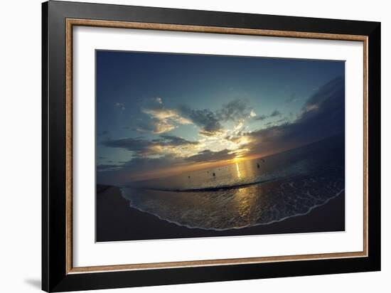 Cypress Sunrise II-Sebastien Lory-Framed Photographic Print