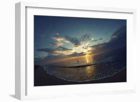 Cypress Sunrise II-Sebastien Lory-Framed Photographic Print