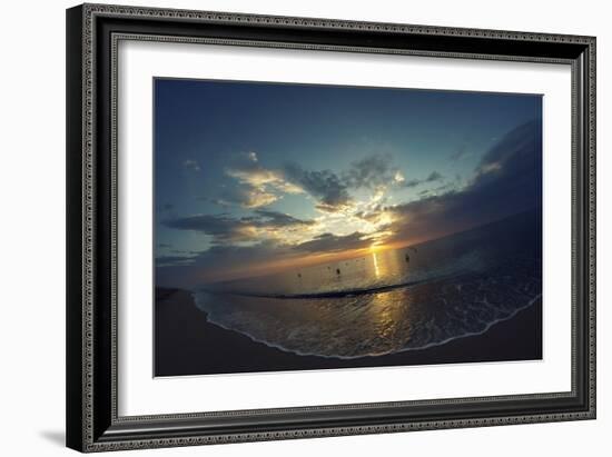 Cypress Sunrise II-Sebastien Lory-Framed Photographic Print