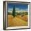 Cypress Tree and Cornfields, 1990-Liz Wright-Framed Giclee Print