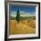 Cypress Tree and Cornfields, 1990-Liz Wright-Framed Giclee Print