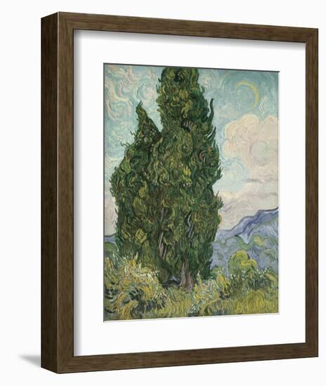 Cypresses, 1889-Vincent van Gogh-Framed Giclee Print