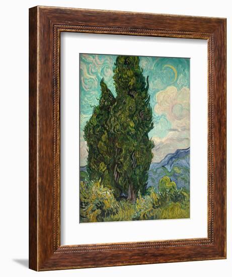 Cypresses I-Vincent van Gogh-Framed Art Print