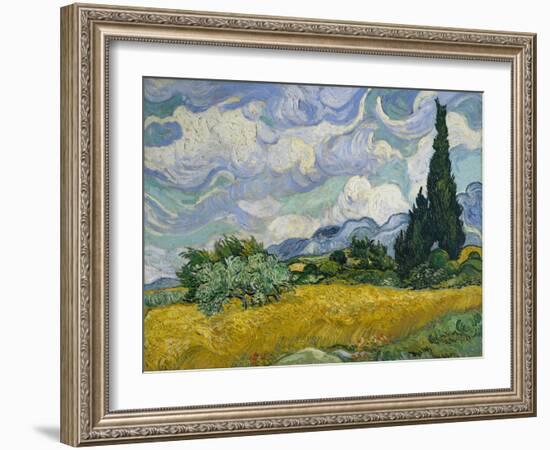 Cypresses II-Vincent van Gogh-Framed Art Print