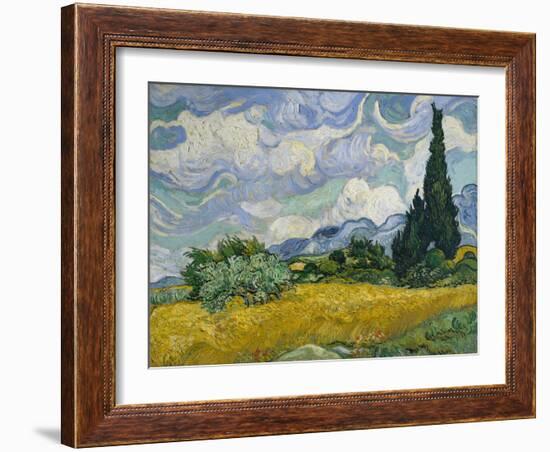 Cypresses II-Vincent van Gogh-Framed Art Print