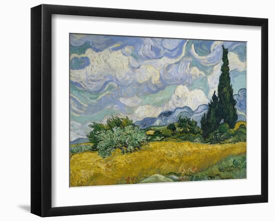 Cypresses II-Vincent van Gogh-Framed Art Print