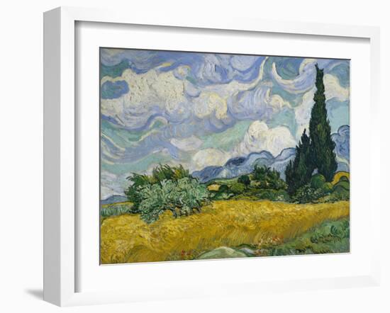 Cypresses II-Vincent van Gogh-Framed Art Print