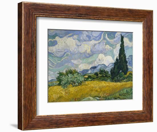 Cypresses II-Vincent van Gogh-Framed Art Print