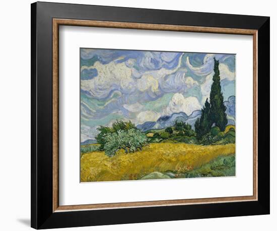 Cypresses II-Vincent van Gogh-Framed Art Print