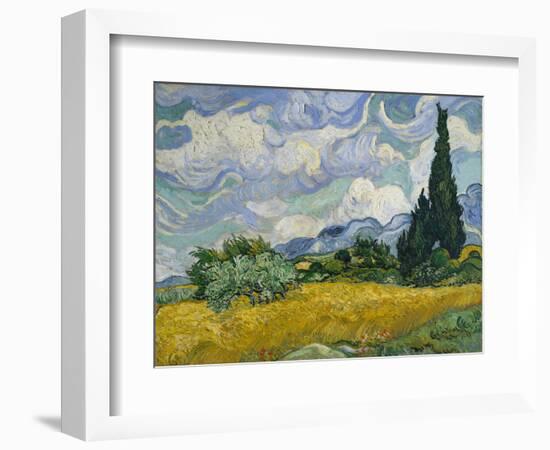 Cypresses II-Vincent van Gogh-Framed Art Print